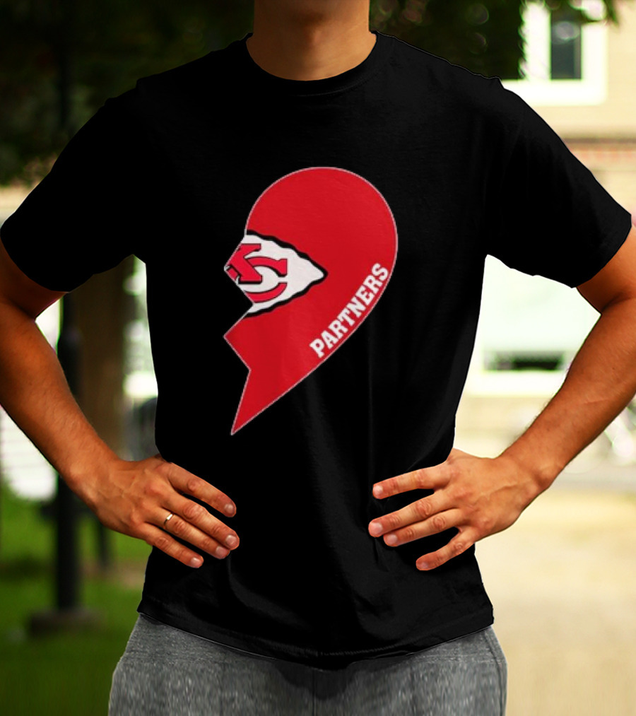 Kansas City Chiefs Partners Half Heart T-Shirt
