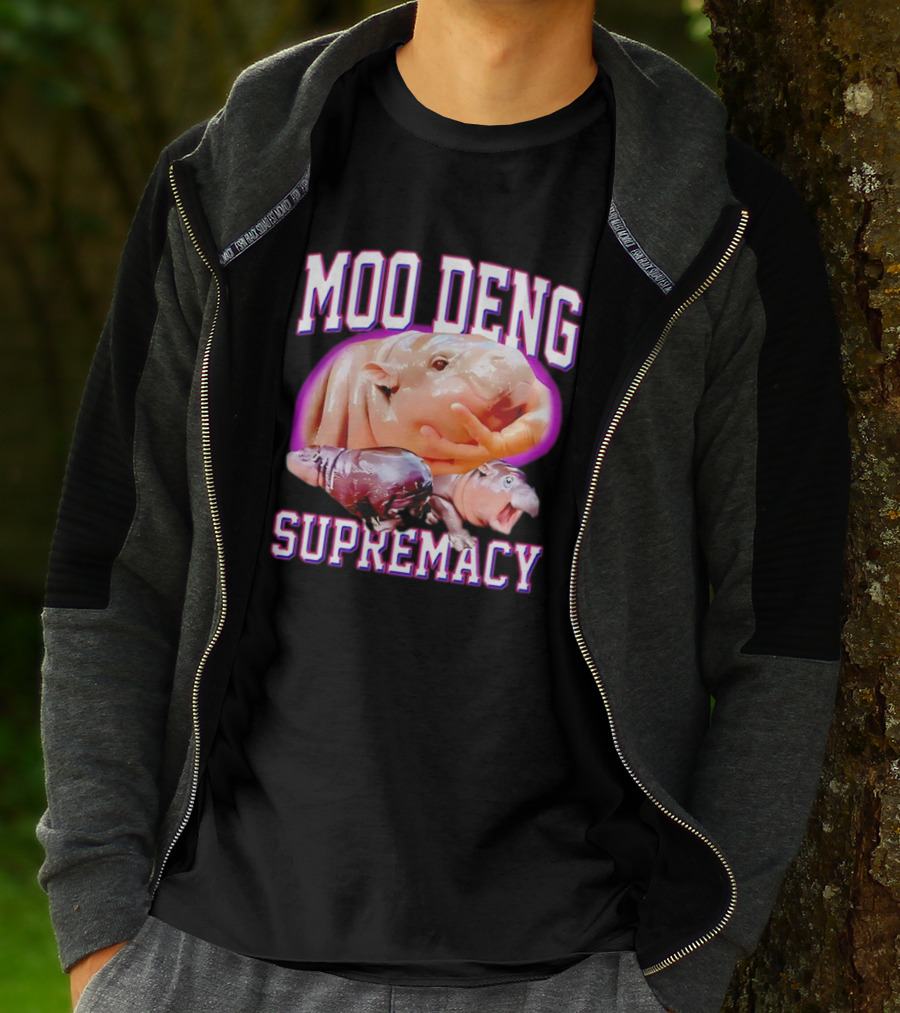 Moo Deng Supremacy Hippo Trio T-Shirt