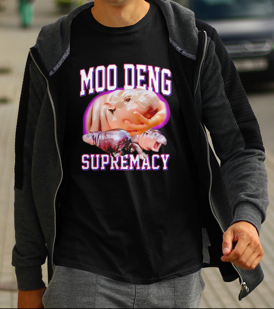 Moo Deng Supremacy Hippo Trio T-Shirt