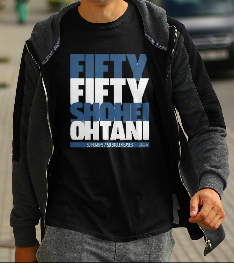 Fifty Fifty Shohei Ohtani 50 Homers 50 Stolen Bases T-Shirt