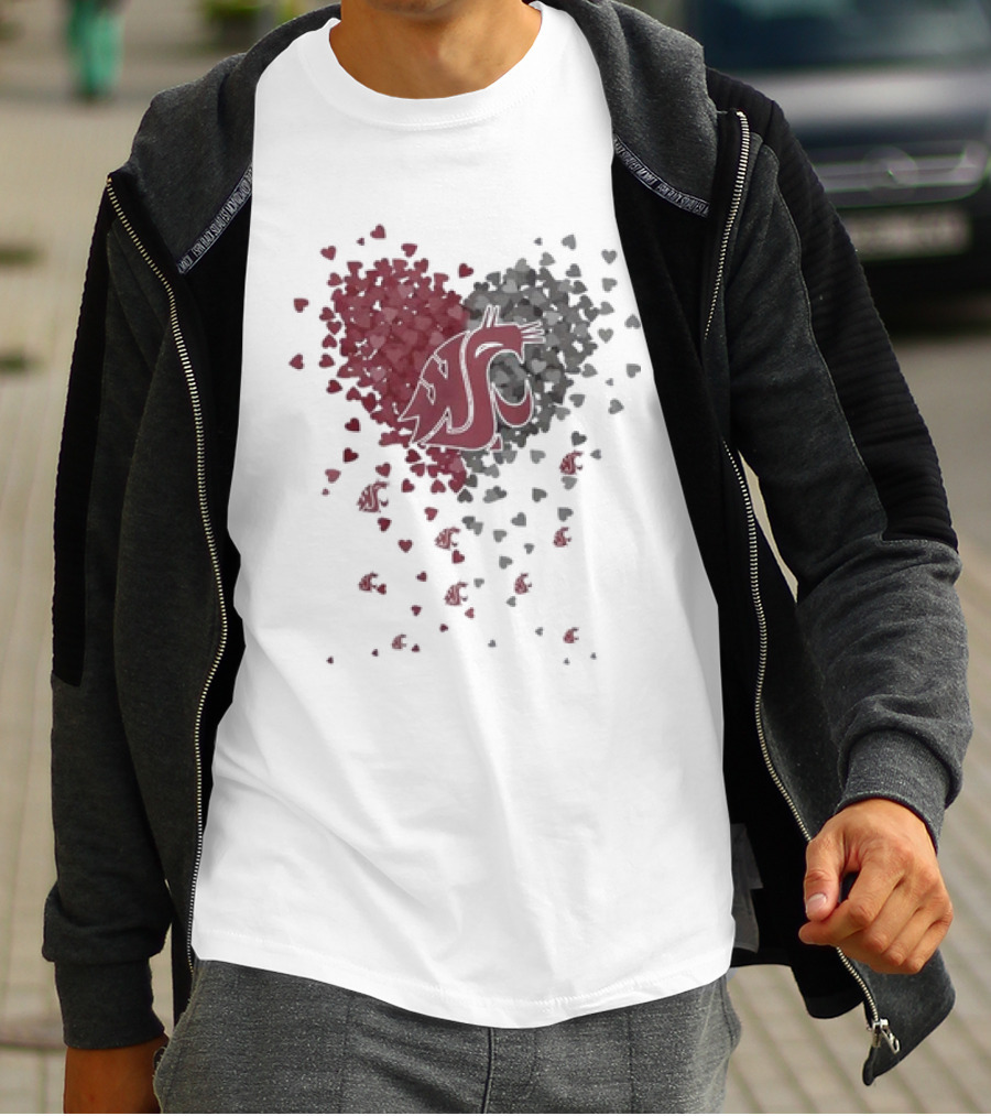 Heart Full Of WSU Cougars Spirit T-Shirt