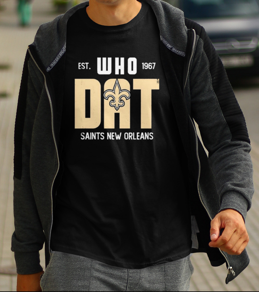 New Orleans Saints Who Dat Est 1967 Fleur-de-Lis T-Shirt