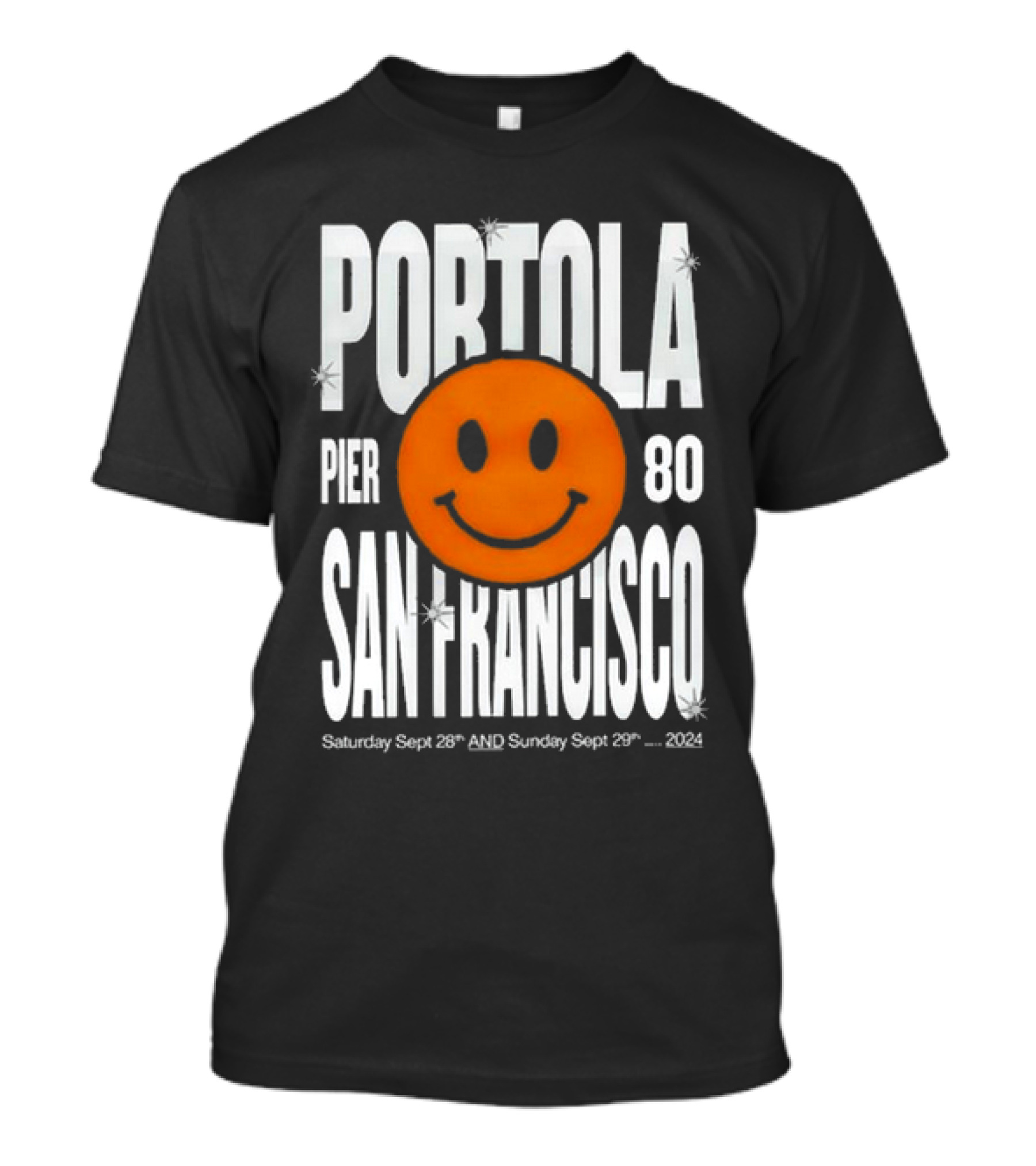 Portola Smiley San Francisco Pier 80 September 28-29 T-Shirt