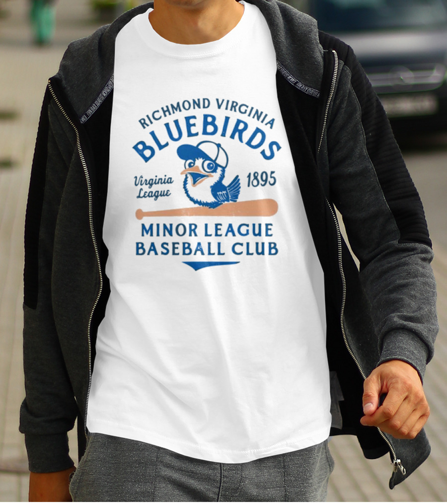 Richmond Virginia Bluebirds 1895 Minor League Baseball Club Virginia League T-Shirt