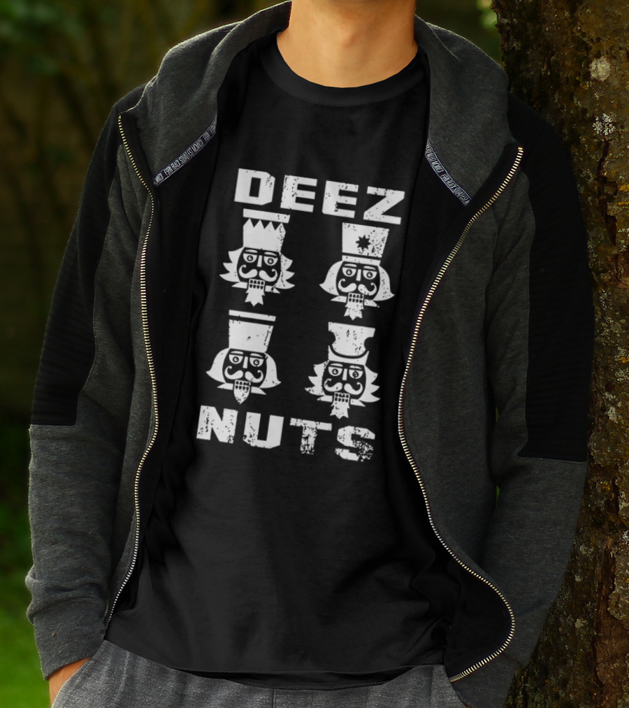 DEEZ NUTS Christmas Nutcracker Quartet T-Shirt