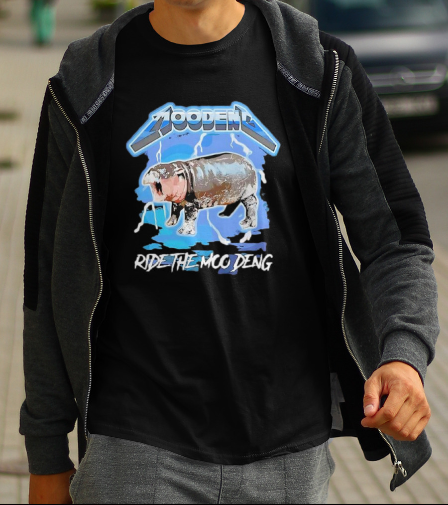 Moo Deng Ride The Moo Deng Electric Hippo T-Shirt
