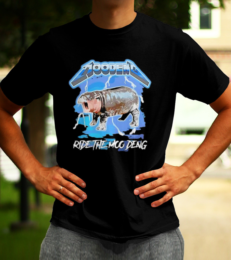 Moo Deng Ride The Moo Deng Electric Hippo T-Shirt