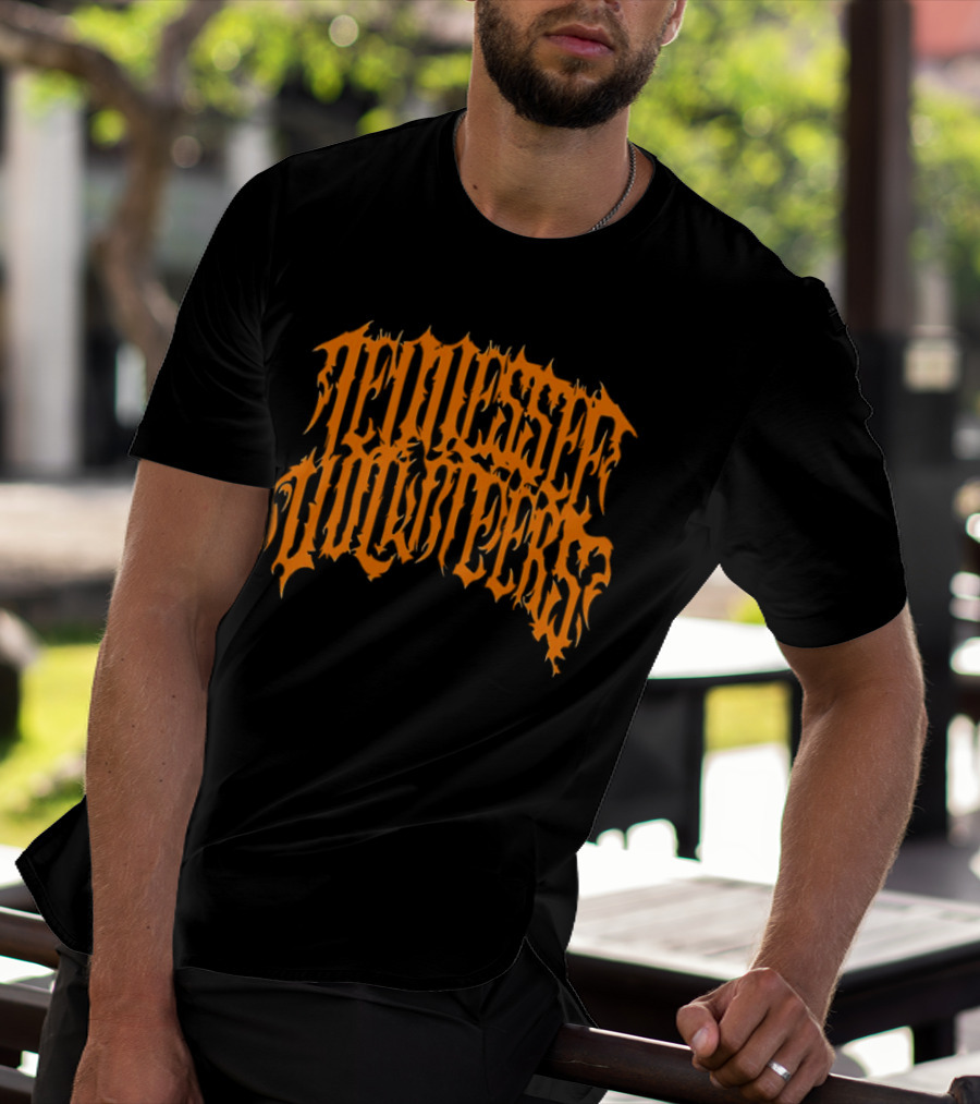 Tennessee Volunteers Fiery Metal Text T-Shirt