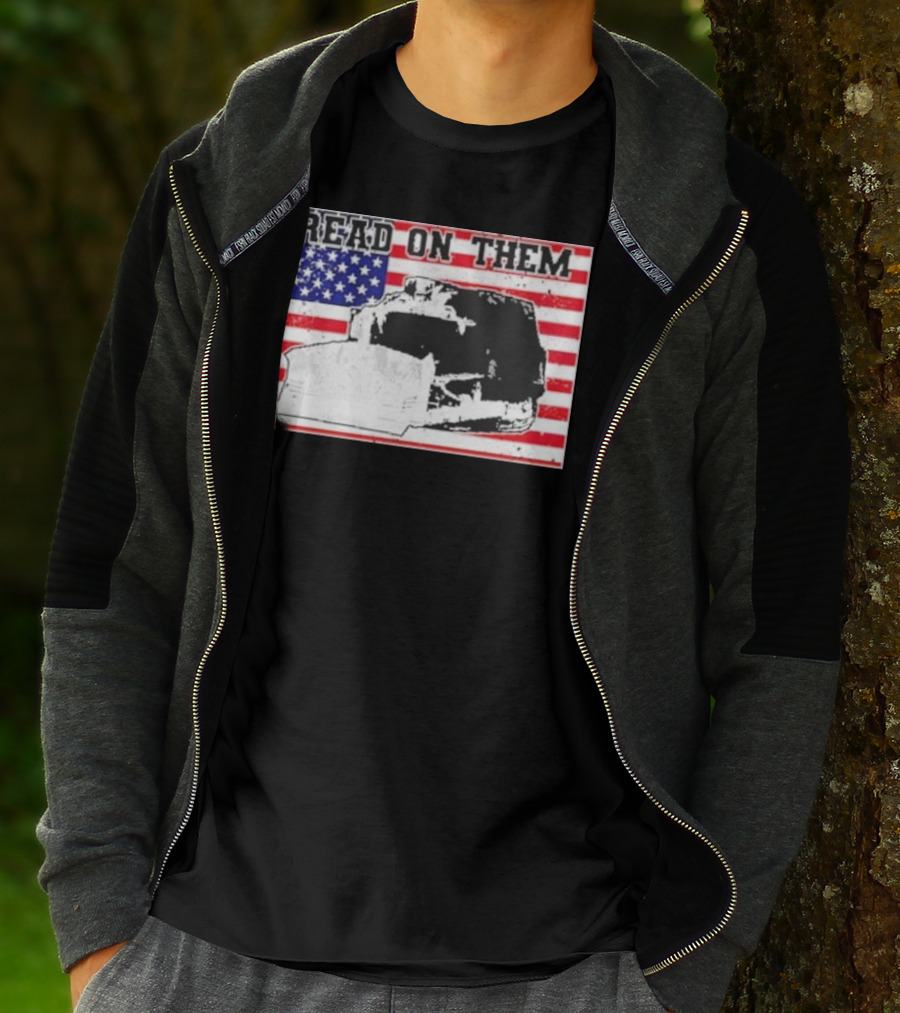 Tread On Them American Flag Killdozer T-Shirt