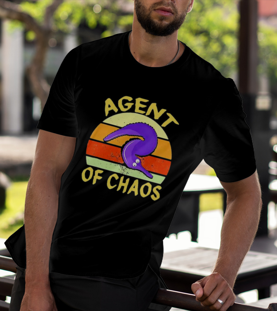 Agent Of Chaos Worm On String Retro T-Shirt