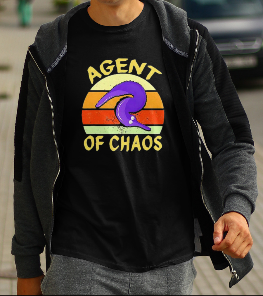 Agent Of Chaos Worm On String Retro T-Shirt