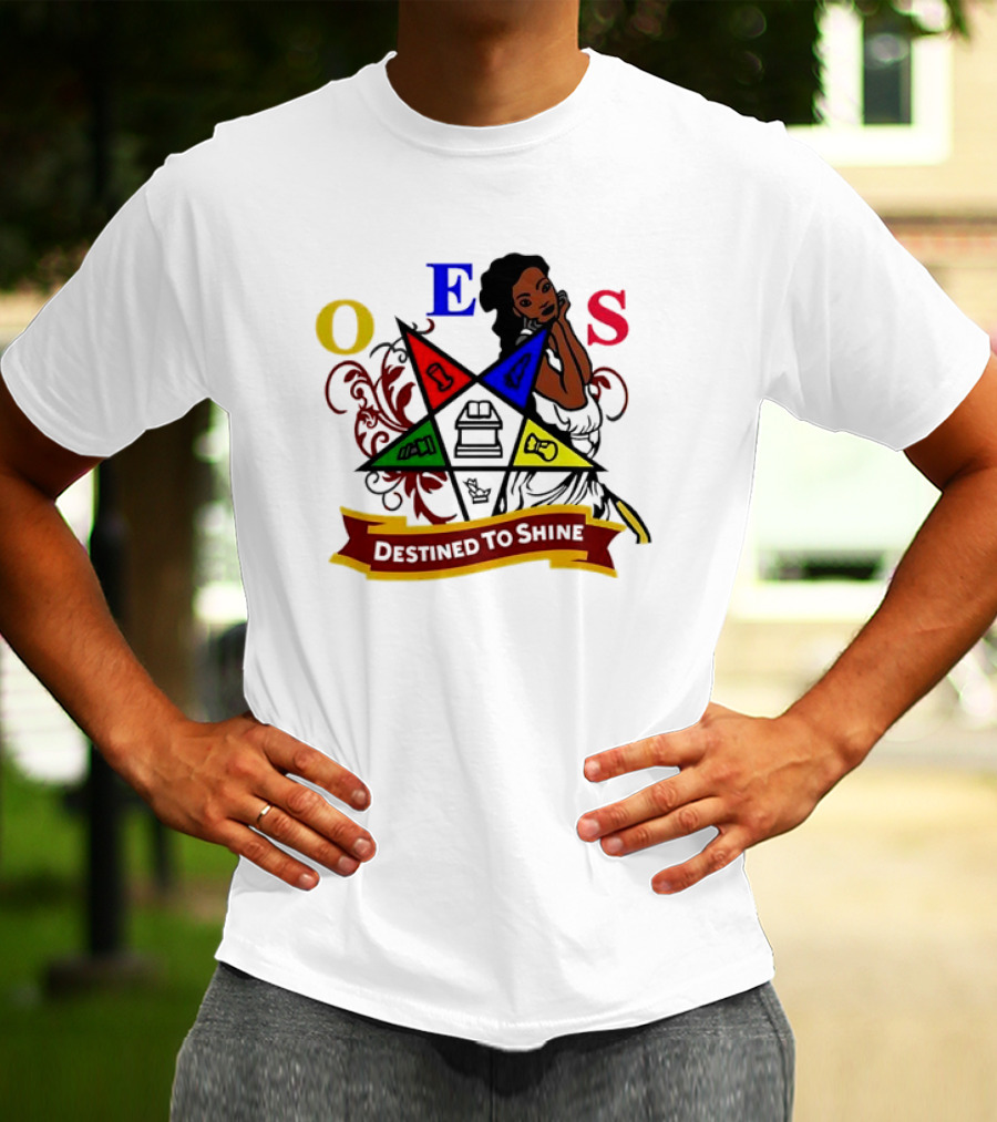 OES Eastern Star Destined To Shine Cartoon T-Shirt