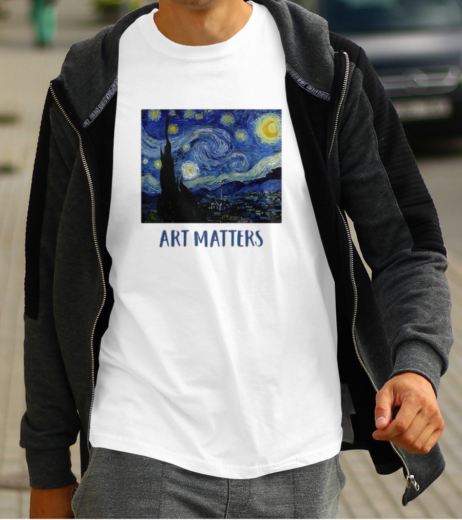 Starry Night Vincent Van Gogh Art Matters Iconic T-Shirt