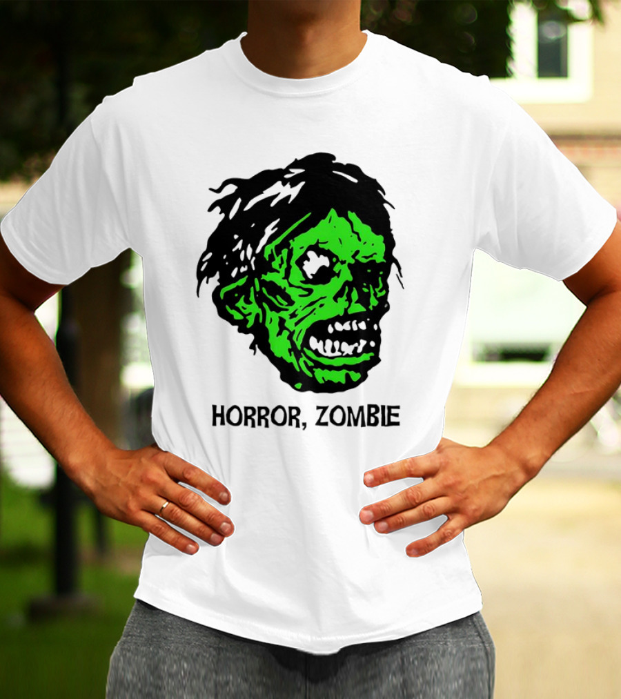 Kirk Hammett Horror Zombie Green Face T-Shirt
