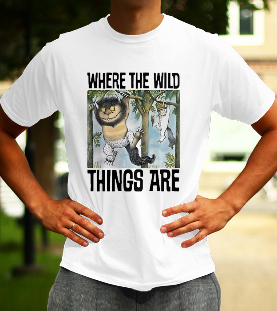 Where The Wild Things Are Moishe Sketch Hanging In Trees T-Shirt