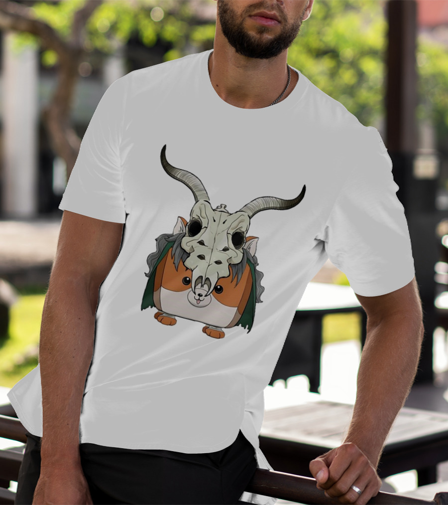 Slay With Cheeks Classic Hamster In Goat Skull Mask T-Shirt