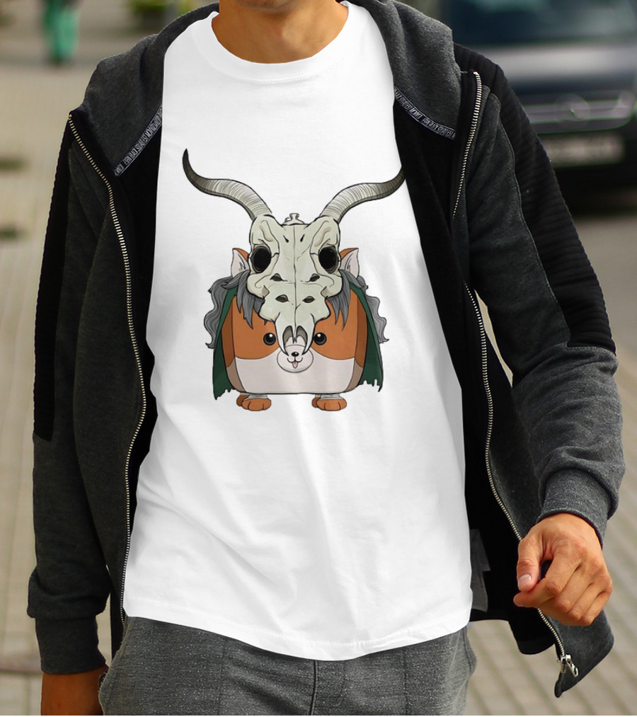 Slay With Cheeks Classic Hamster In Goat Skull Mask T-Shirt
