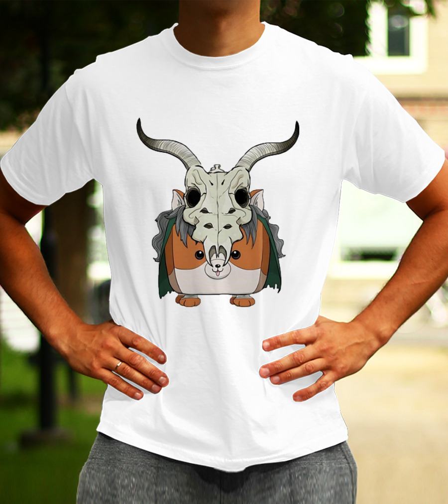 Slay With Cheeks Classic Hamster In Goat Skull Mask T-Shirt