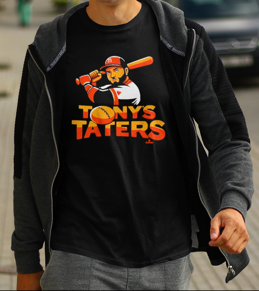 Baltimore Orioles Tony's Taters Anthony Santander Birdland Baseball T-Shirt