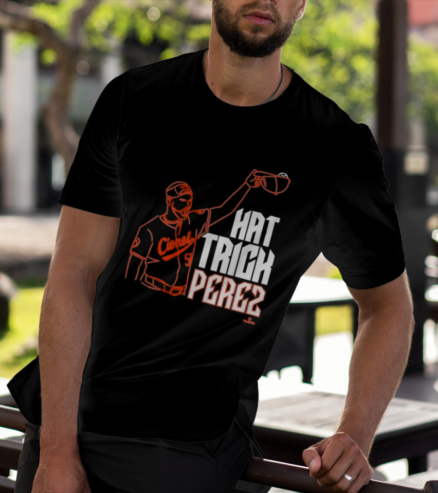 Baltimore Orioles Cionel Perez Hat Trick Perez Player T-Shirt