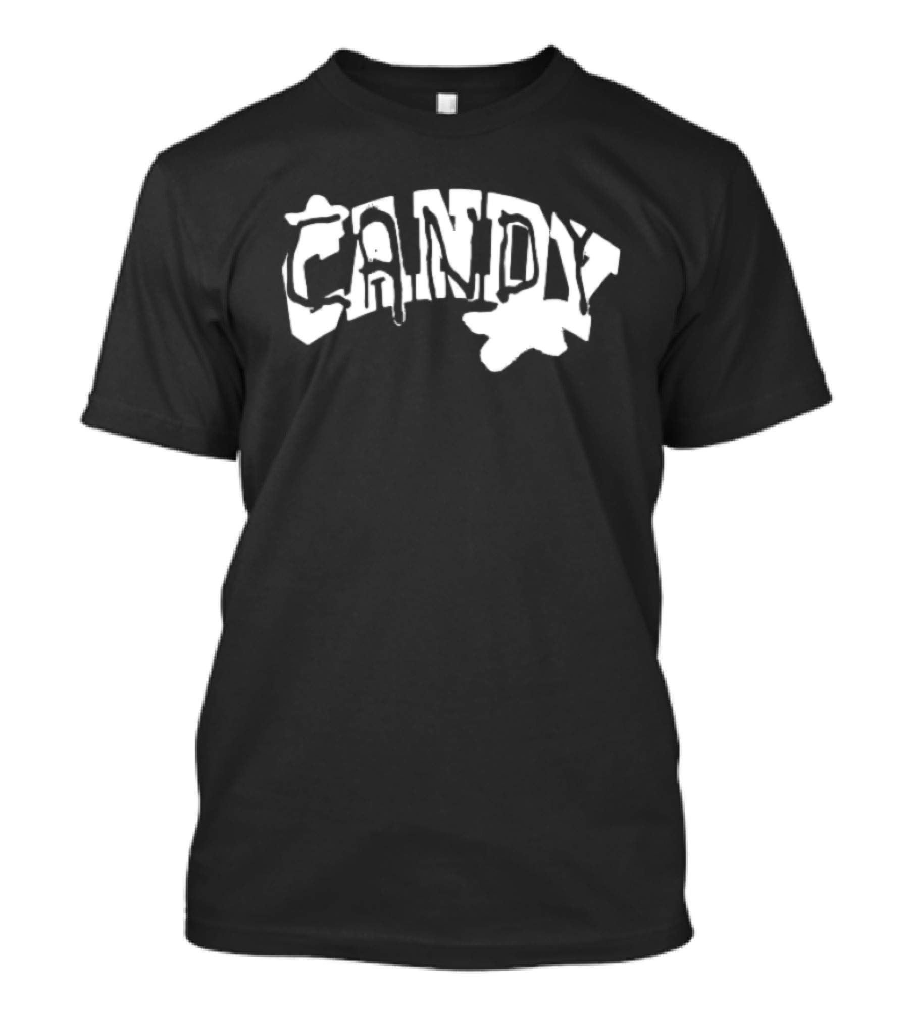 Candy Flipping Bold Distorted Text T-Shirt