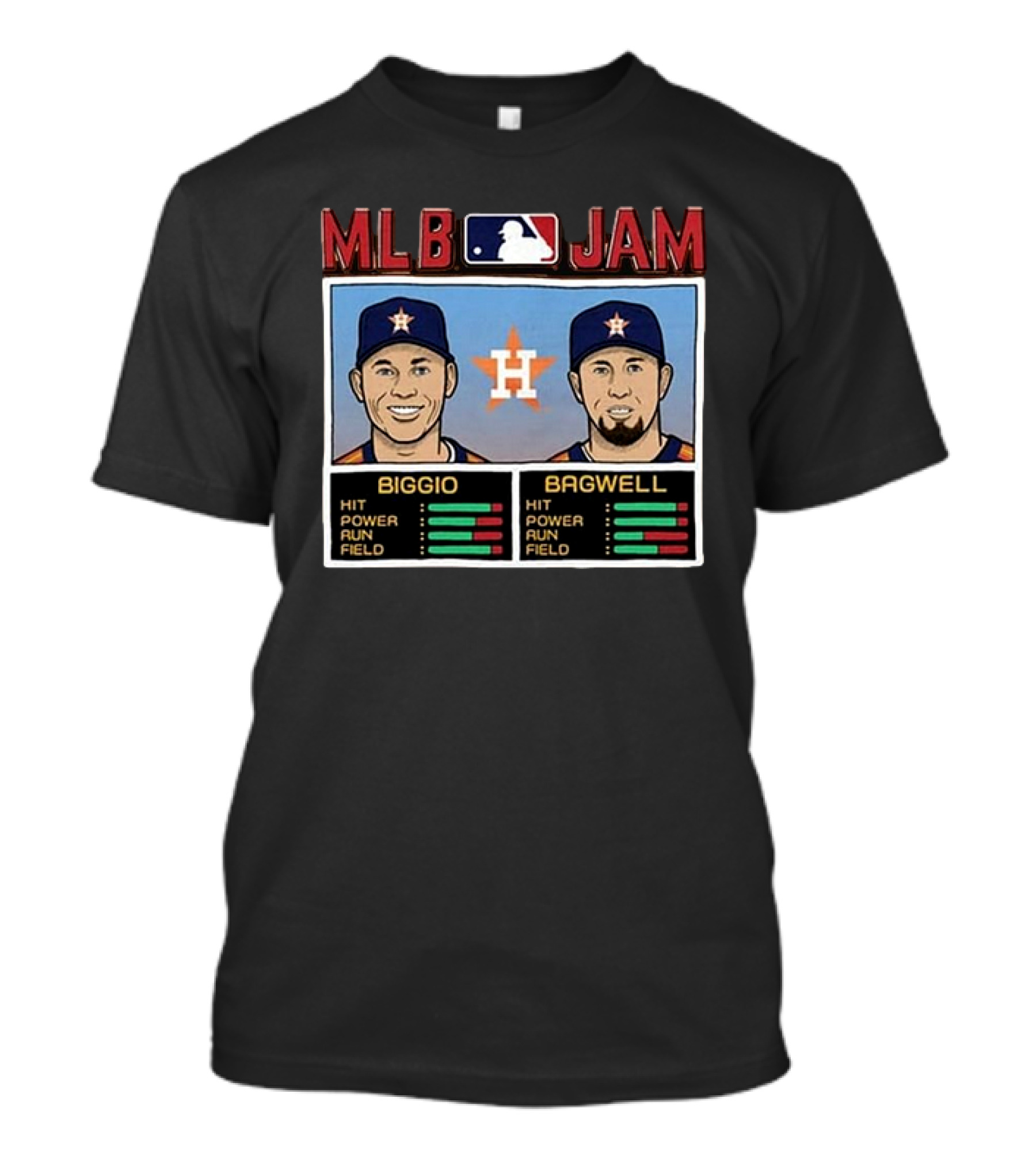 MLB Jam Craig Biggio Bagwell Houston Astros T-Shirt