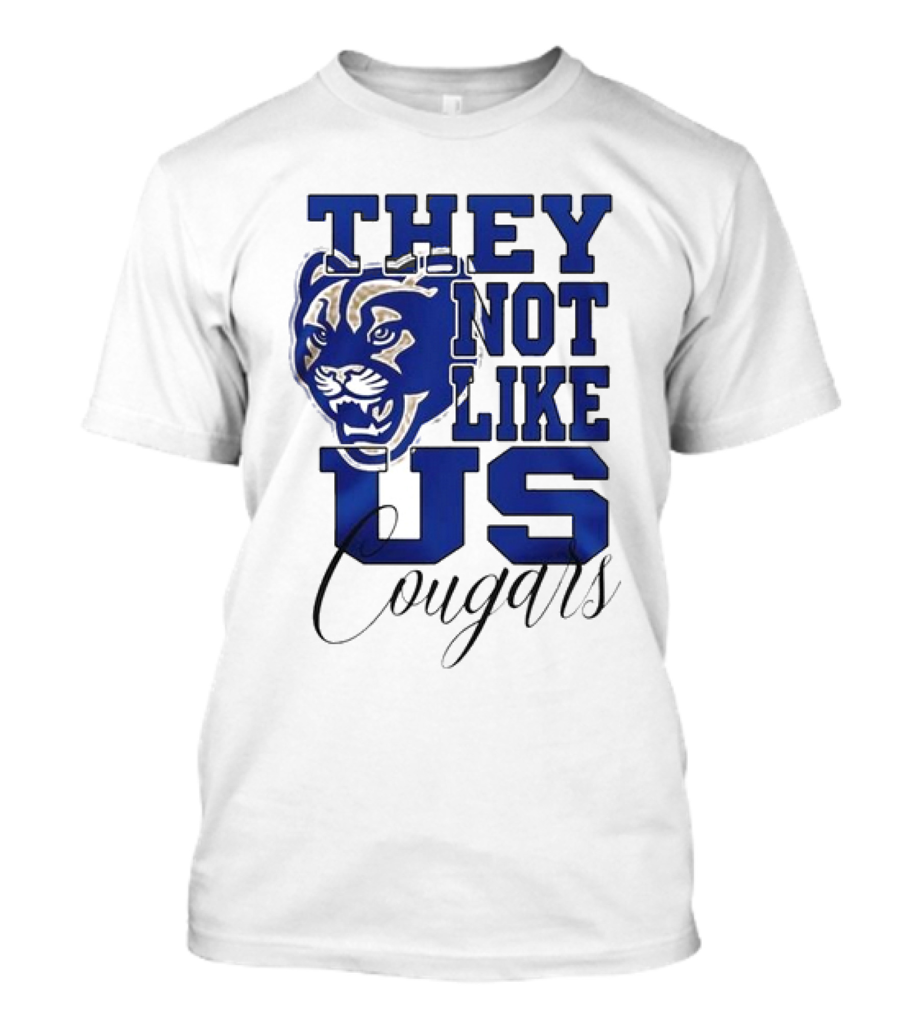 BYU Cougars They Not Like Us Cougars Football Team T-Shirt
