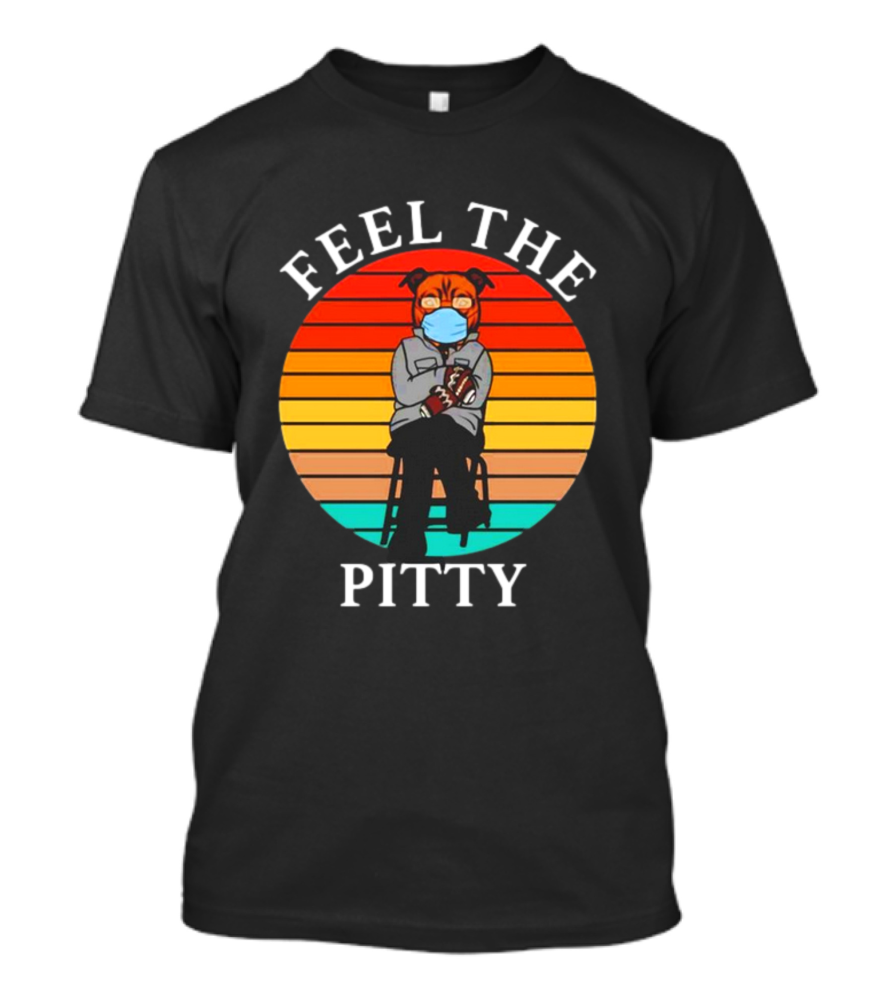 Feel The Pitty Bernie Sanders Pitbull Vintage T-Shirt
