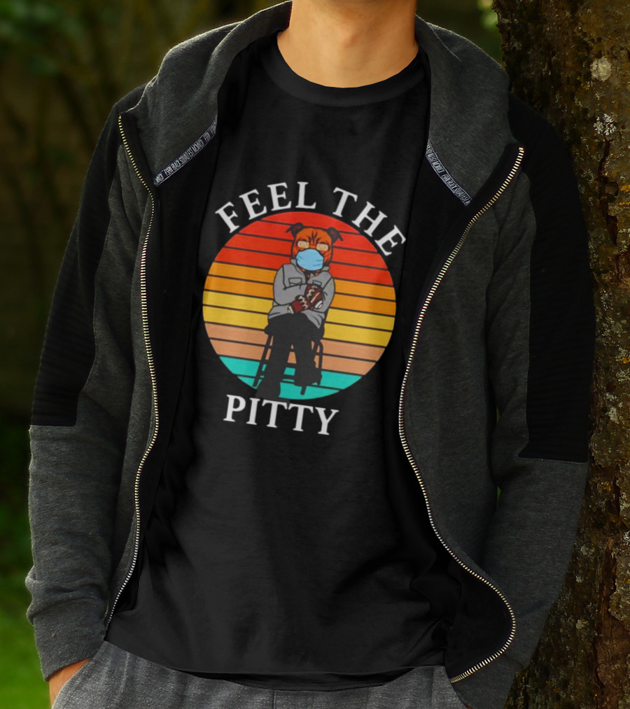 Feel The Pitty Bernie Sanders Pitbull Vintage T-Shirt