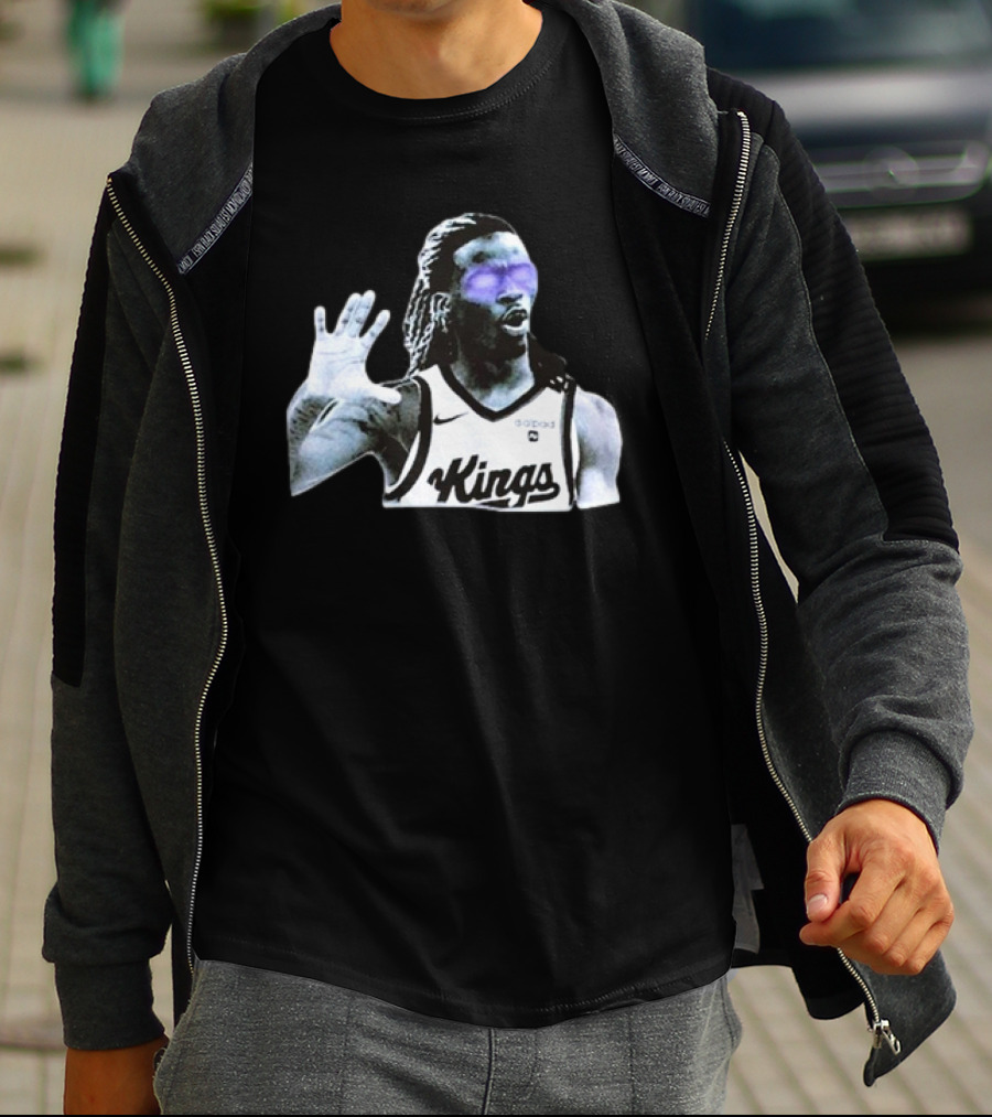 Keon Ellis Sacramento Kings Dark Basketball Player T-Shirt