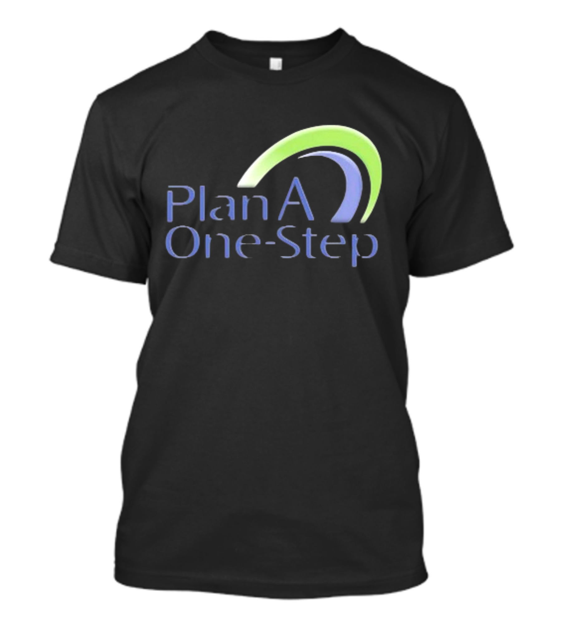 Plan A One Step Green Blue Curve T-Shirt