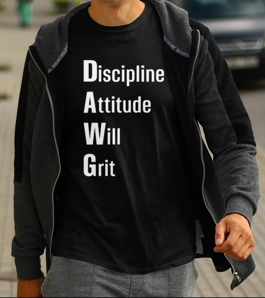 Malik Nabers Dawg Discipline Attitude Will Grit T-Shirt