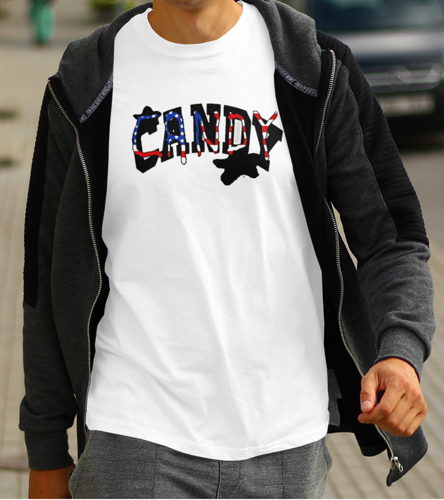 Candy Flipping USA American Flag T-Shirt