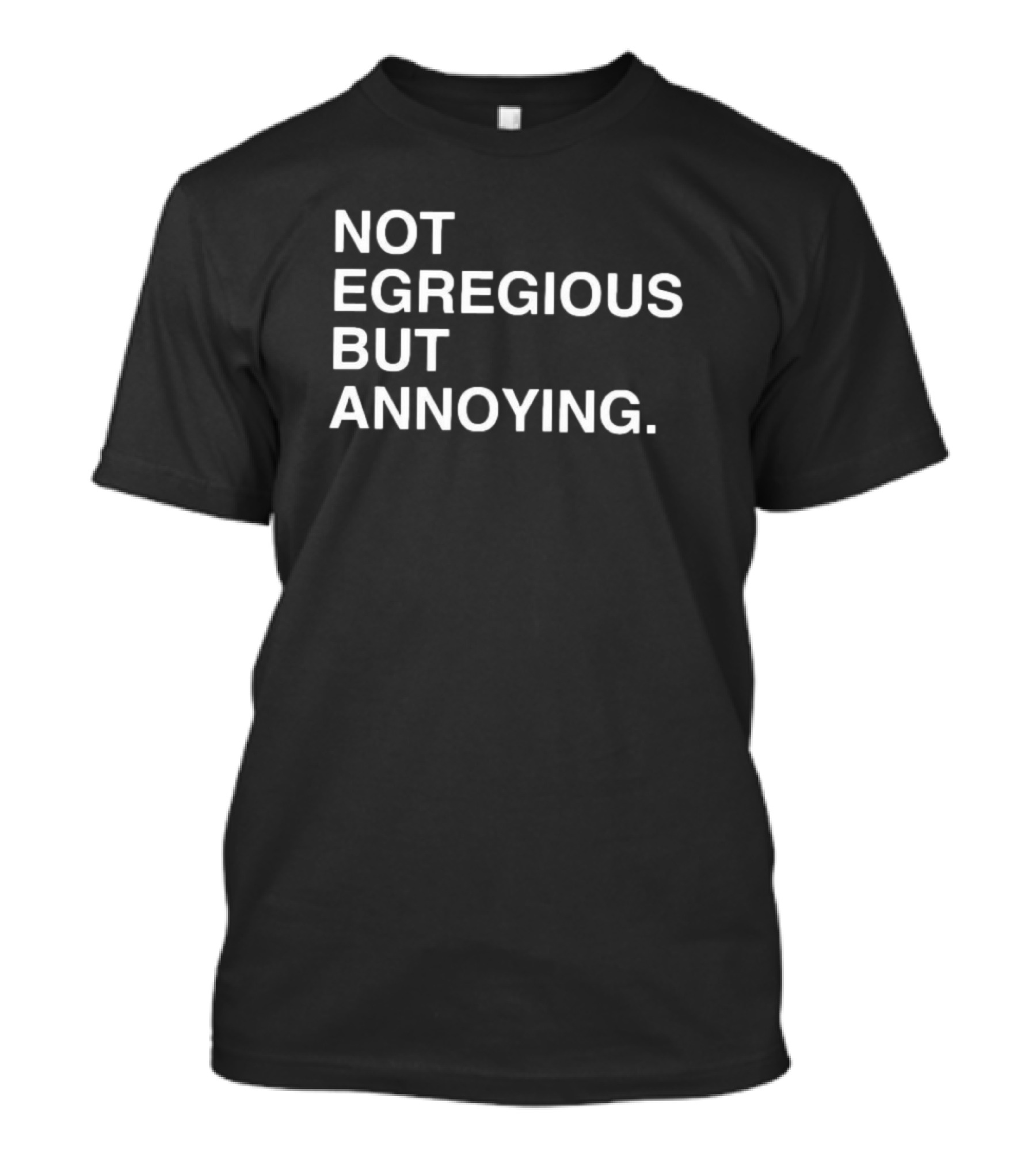Not Egregious But Annoying Text T-Shirt