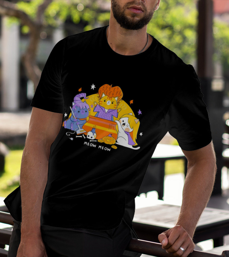 Meow Meow Hocus Pocus The Sanderson Cat Sisters T-Shirt