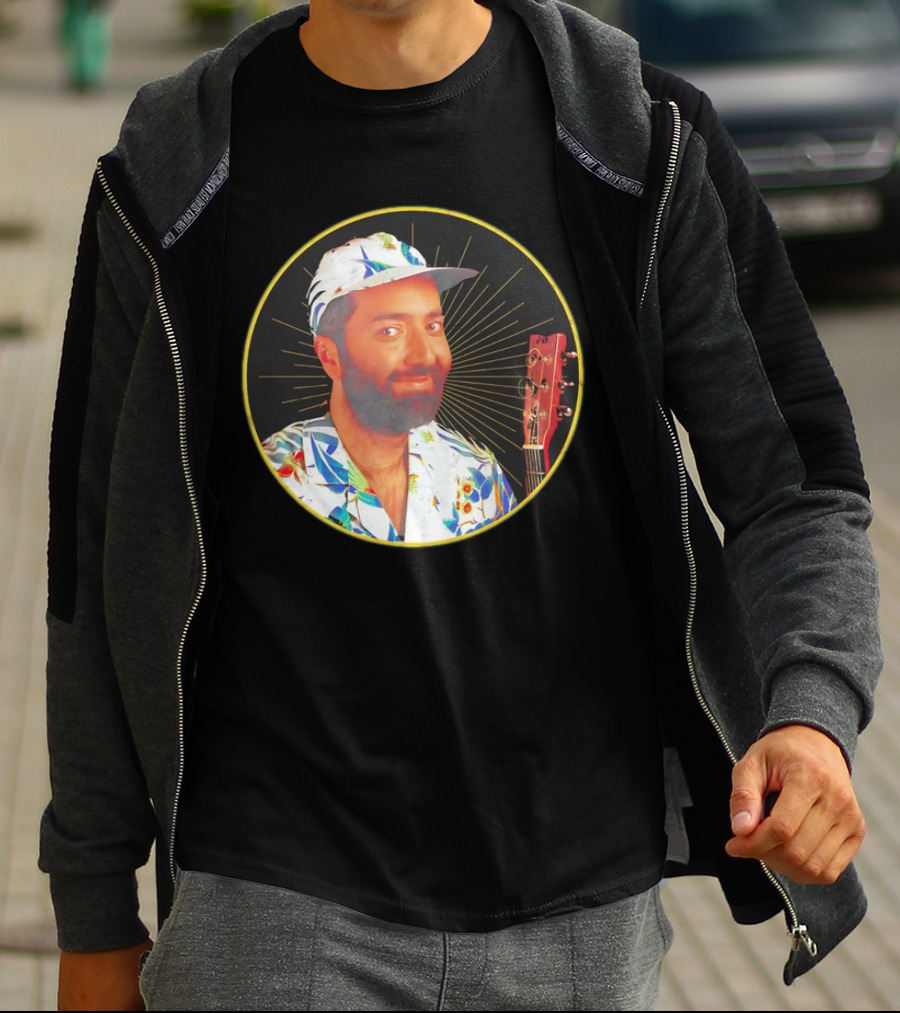 Raffi Is Gold Classic Music Icon With Colorful Shirt And Guitar T-Shirt