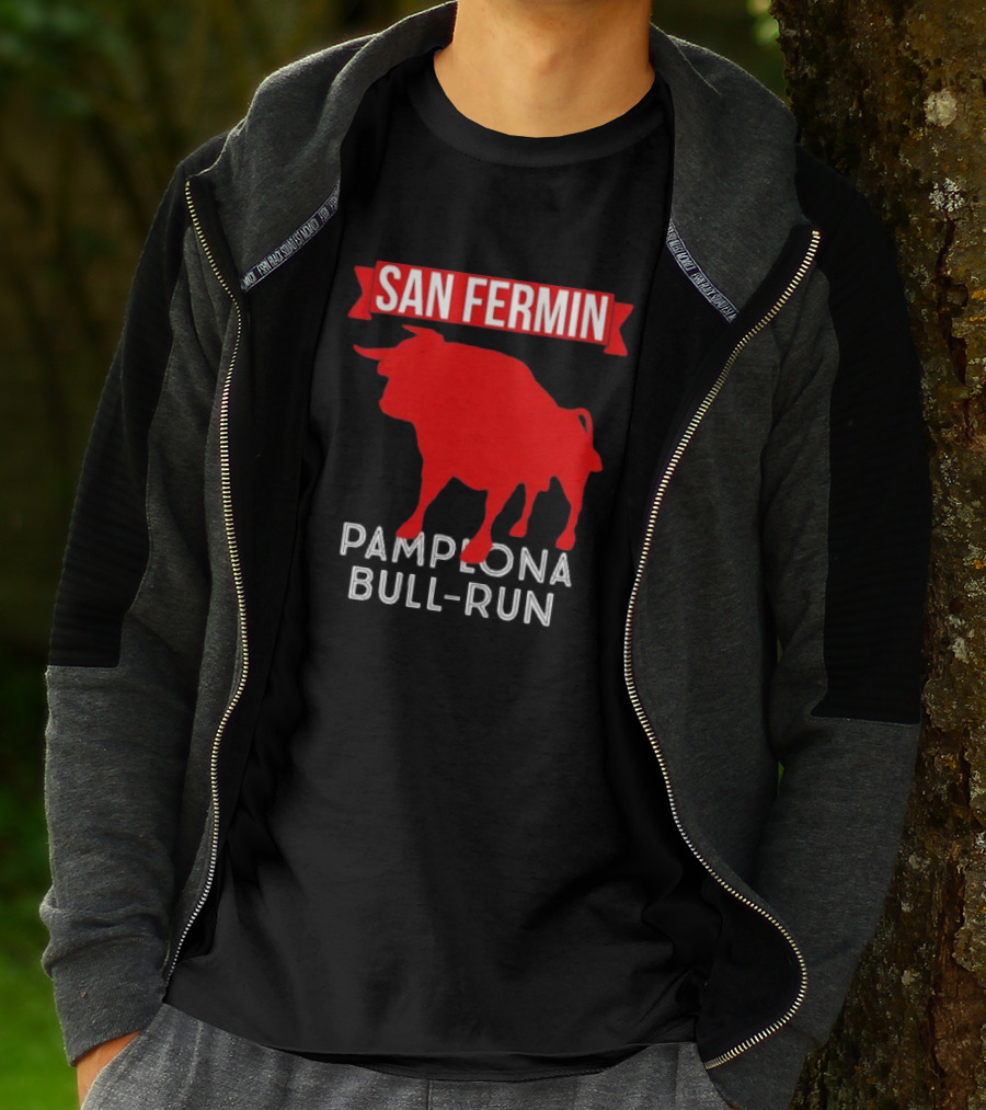San Fermin Pamplona Bull Run Spain Festival Red Bull T-Shirt