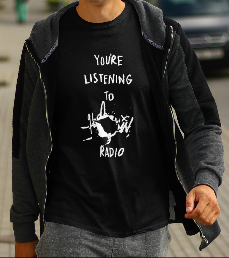 You’re Listening To Radio Static Distortion Subtle Grunge T-Shirt