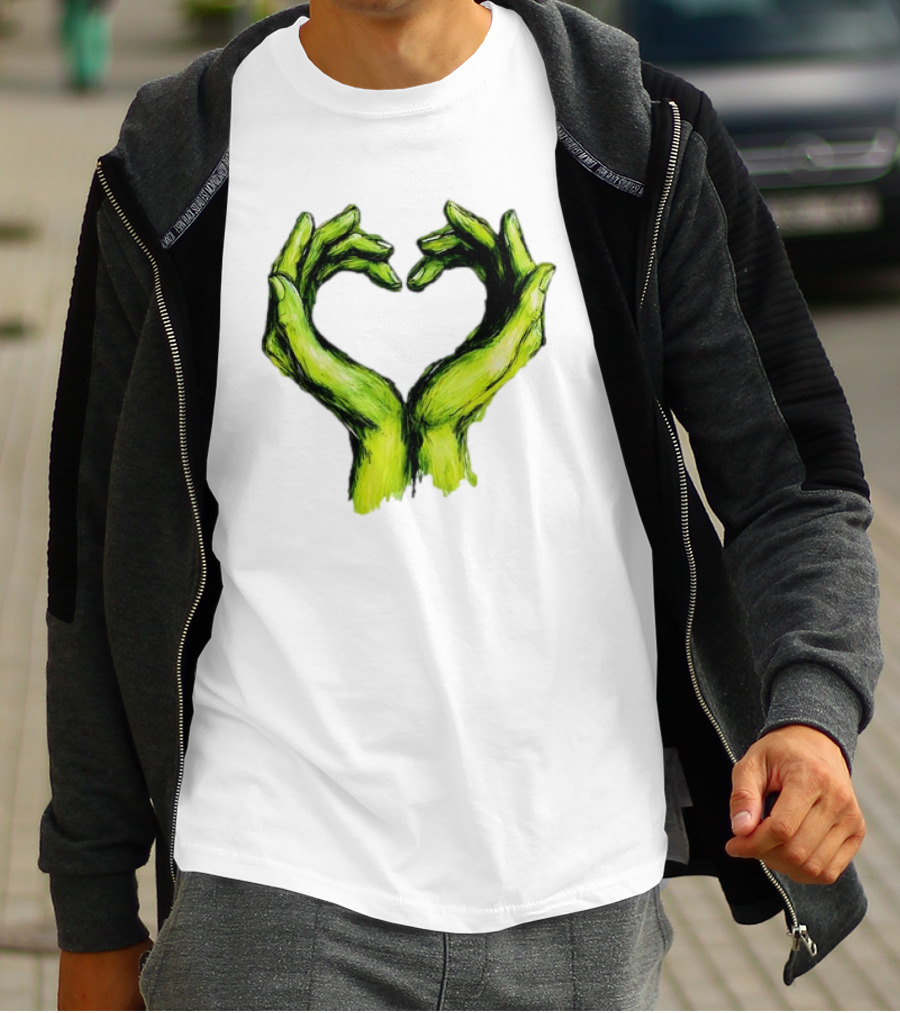 Green Hands Heart Love T-Shirt