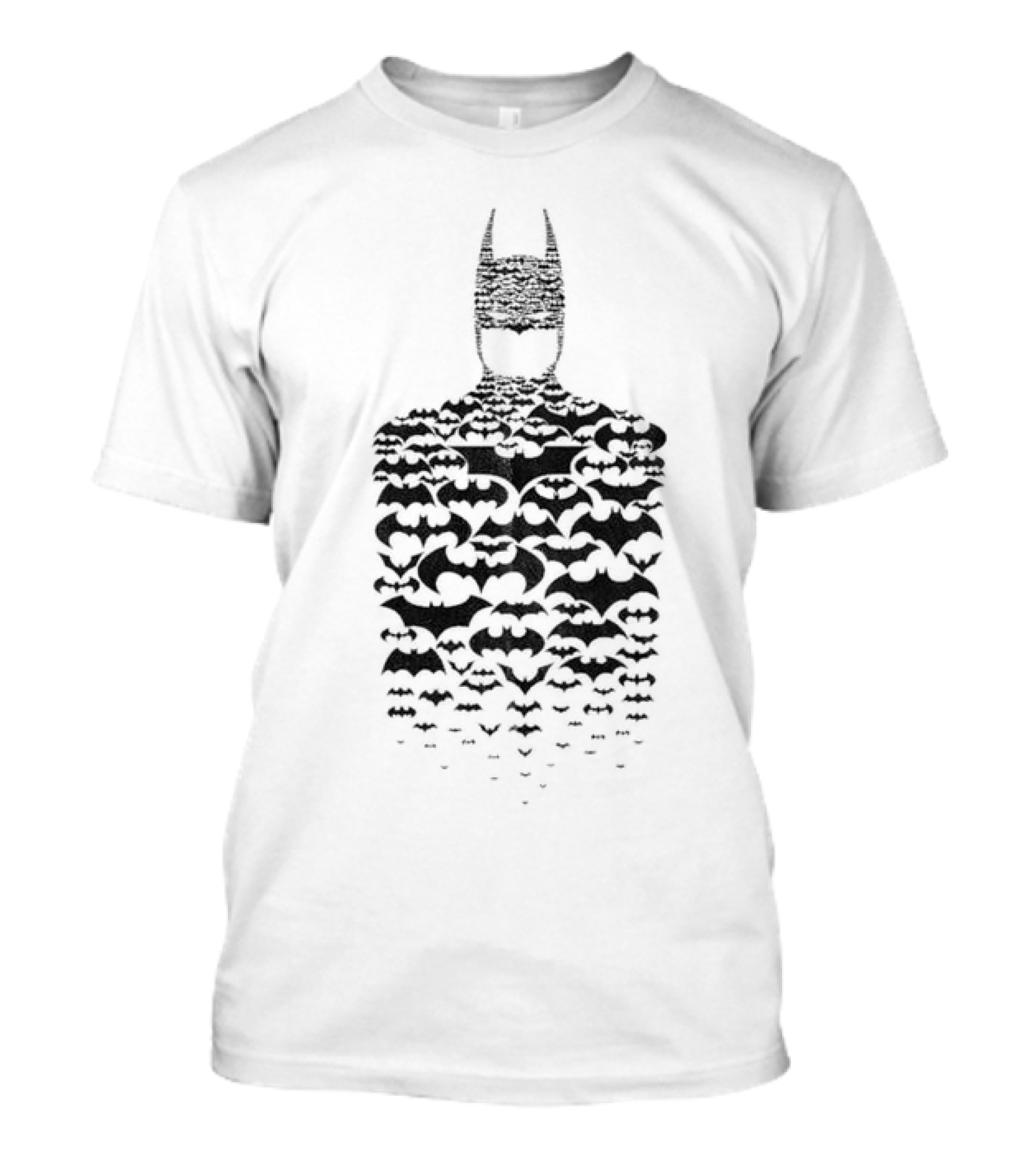 Rising Batman Symbol Silhouette With Bats T-Shirt