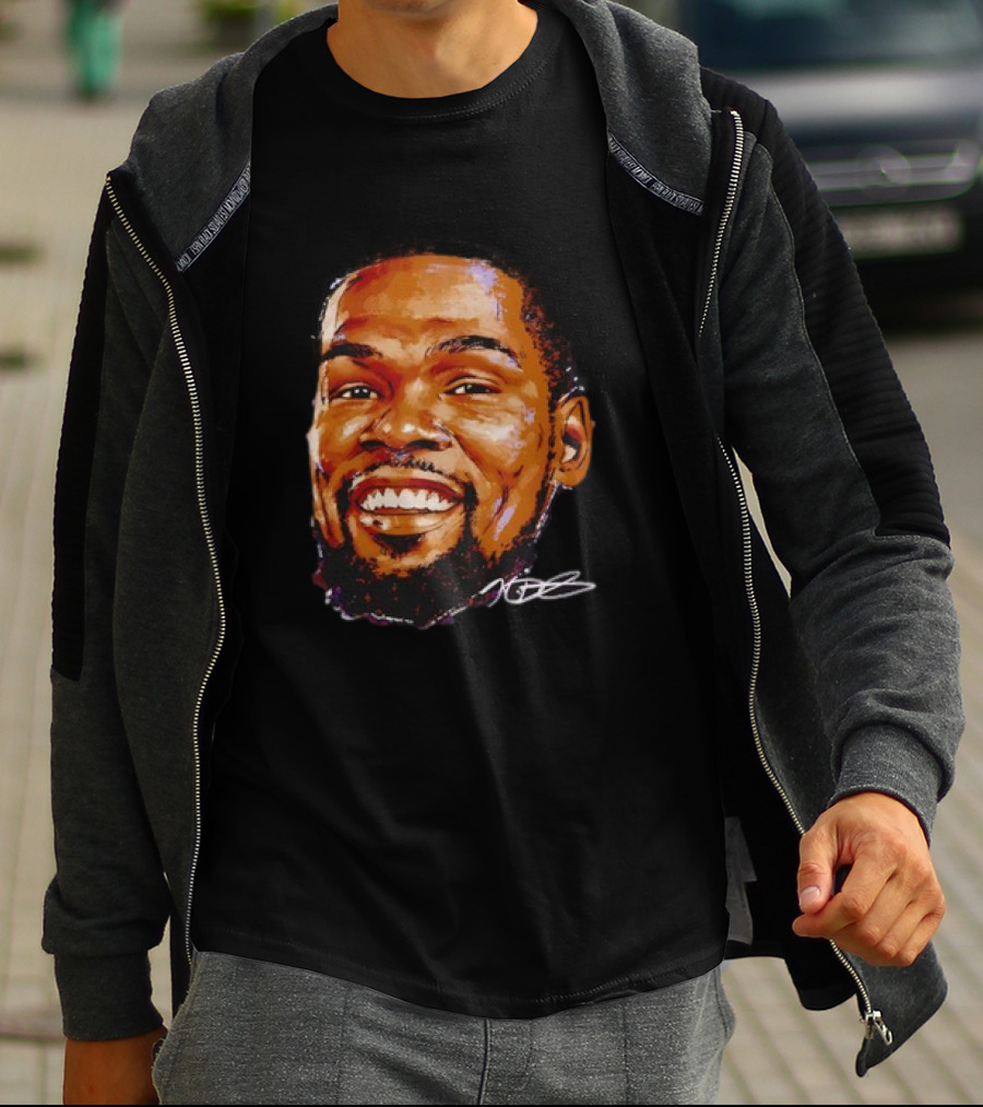 Kevin Durant Phoenix Basketball Face Signature T-Shirt