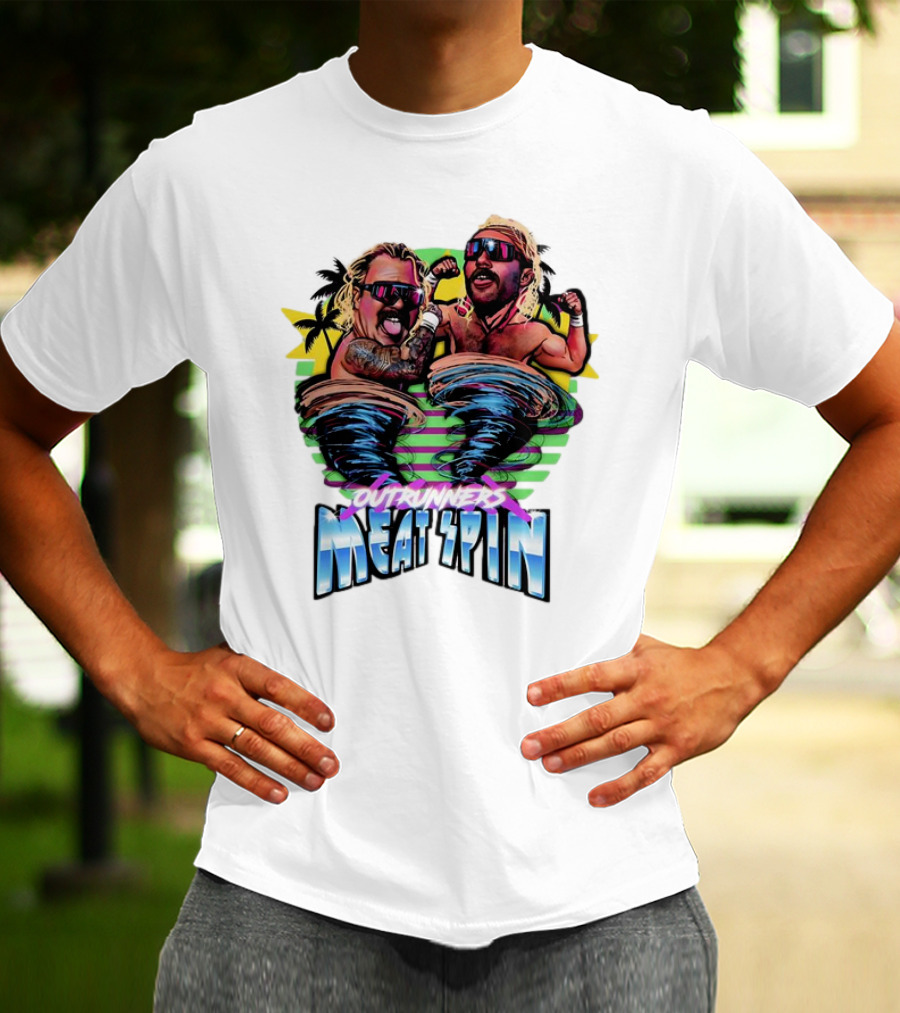 Outrunners Meat Spin Tropical Wrestling Tornadoes T-Shirt