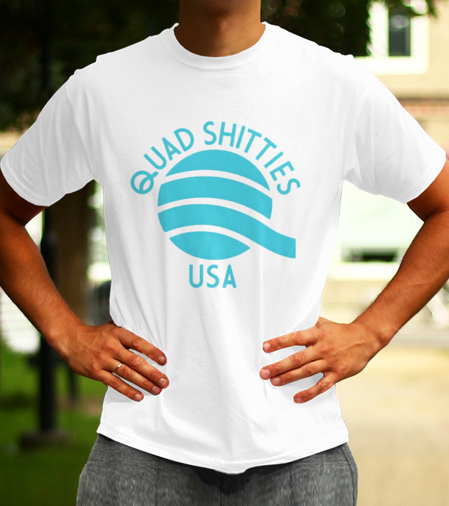 Quad Shitties USA Wavy T-Shirt