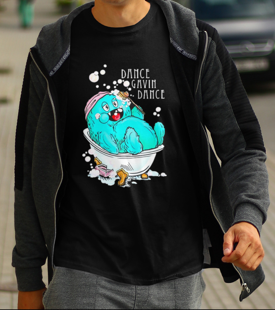 Dance Gavin Dance Band Happy Gobby In Bathtub T-Shirt