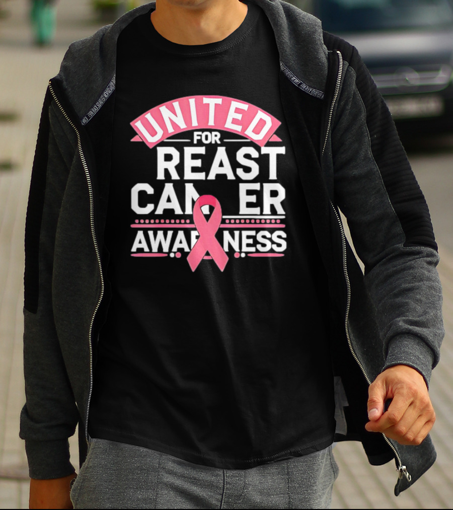 United For Breast Cancer Awareness Pink T-Shirt