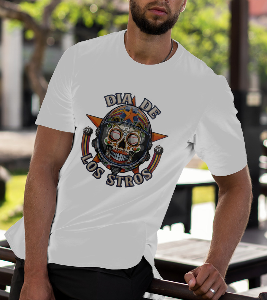 Día De Los Stros Sugar Skull Houston Astros T-Shirt