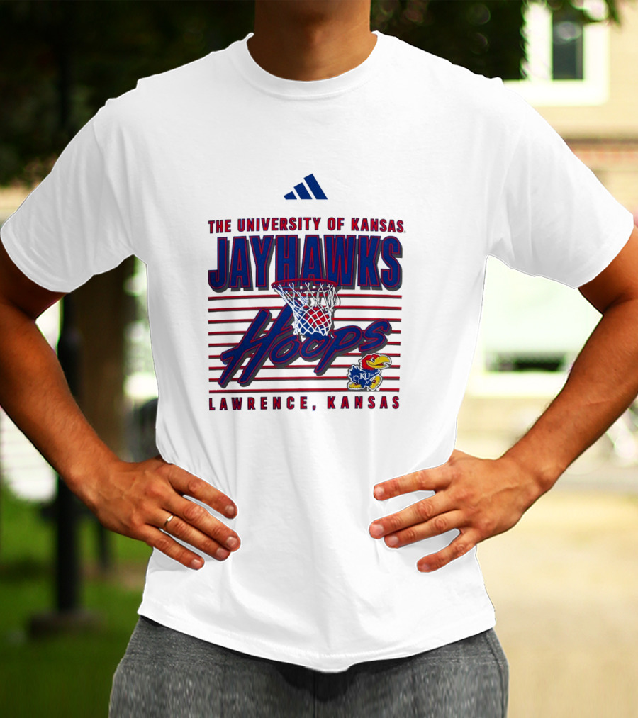 The University Of Kansas Jayhawks Hoops Lawrence Kansas Basketball T-Shirt