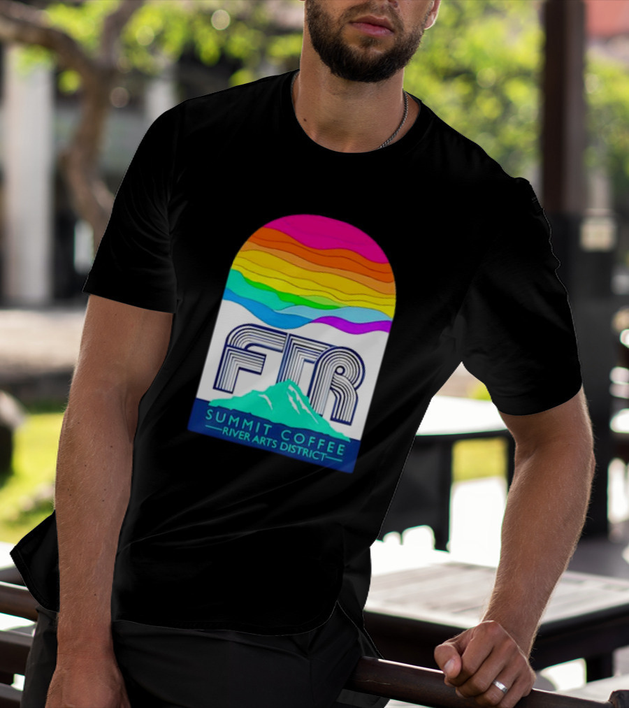 Summit Coffee River Arts District FTR Rainbow Arch Mountain Available Until October 31st, T-Shirt