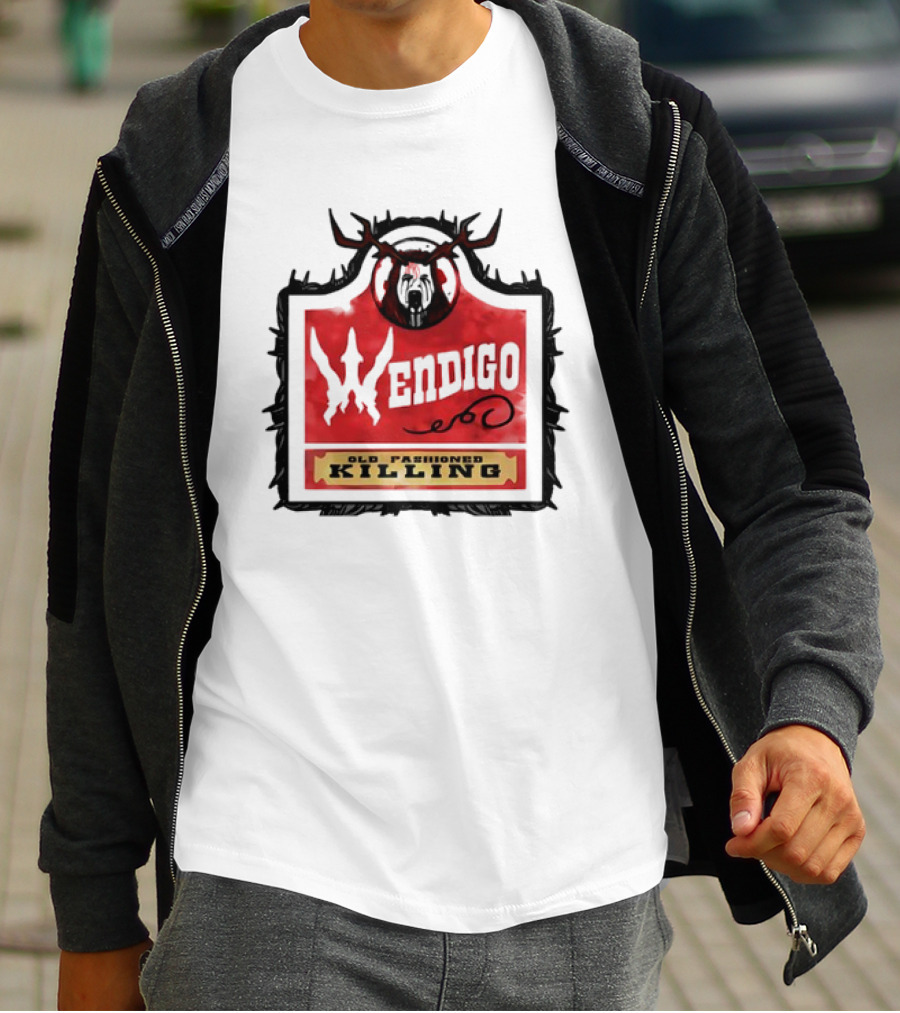 Mongrel Tees Wendigo Old Fashioned Killing Retro T-Shirt
