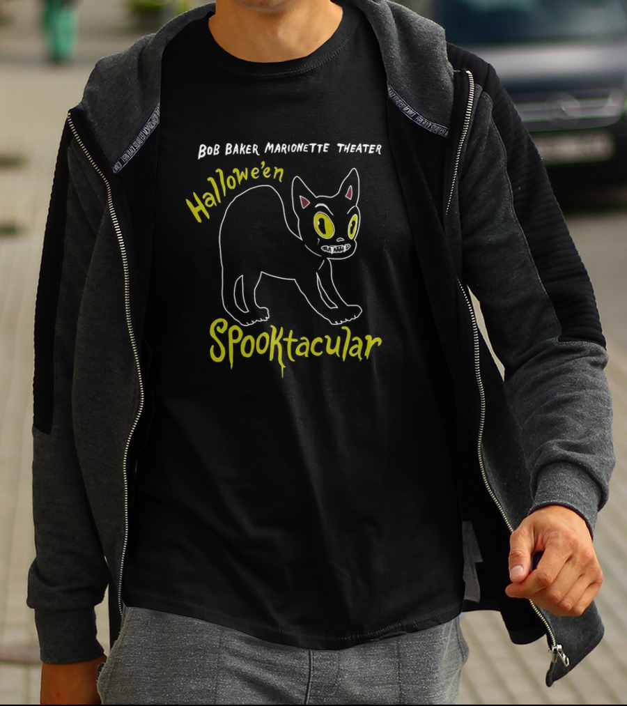 Bob Baker Marionette Theater Hallowe’en Spooktacular Black Cat T-Shirt